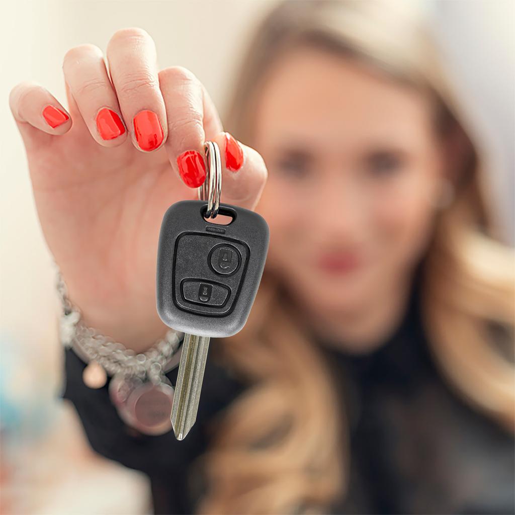 2 Buttons Key Fob Replacement ID46 Chip Car Keyless Entry Remote Control Car Remote Key for Citroen Saxo Picasso Xsara Berlingo