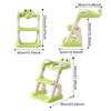 Potty Training Toilet 2 In 1 Toddler Seat with Step Stool Soft Cushion Adjustable Height Triangular Base Toilet Ladder Toilet Seat Stair