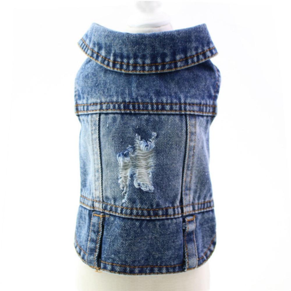 Pet Dog Clothes Denim Jacket Small Dog Vintage Spring Autumn Winter