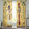 Antikens Egypten Skira gardiner för vardagsrum Barnrum Tyllgardiner Köksfönsterbehandling Draperier