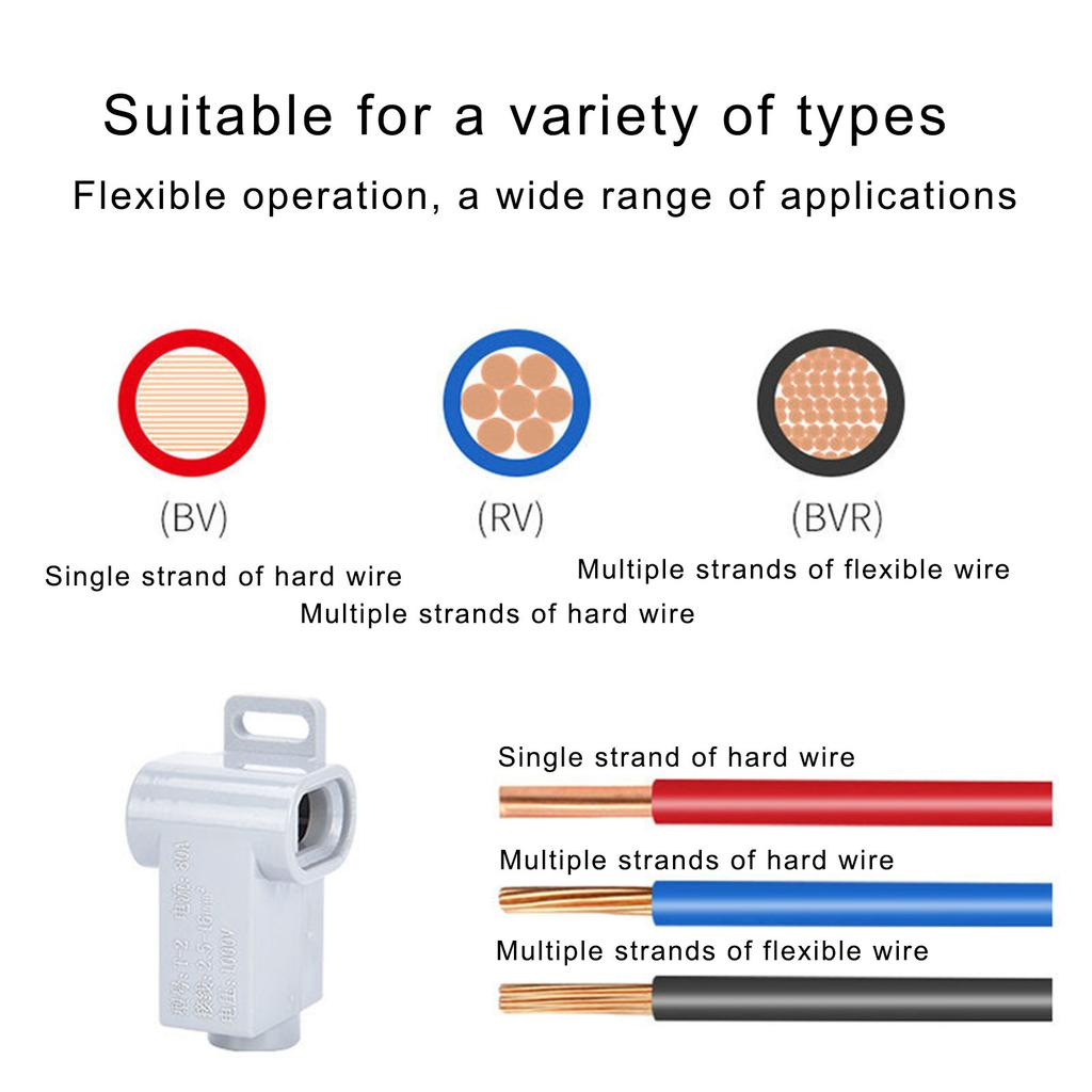 Quick Electrical Cable Splice High Power Splitter Brass Quick Terminal Block Wiring Connector Junction Box Enduring