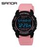 Sanda Unisex Multifunctional Electronic Sport Watch for Students