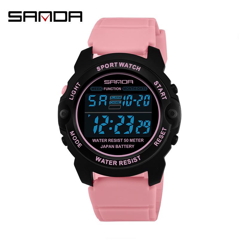 Sanda Unisex Multifunctional Electronic Sport Watch for Students