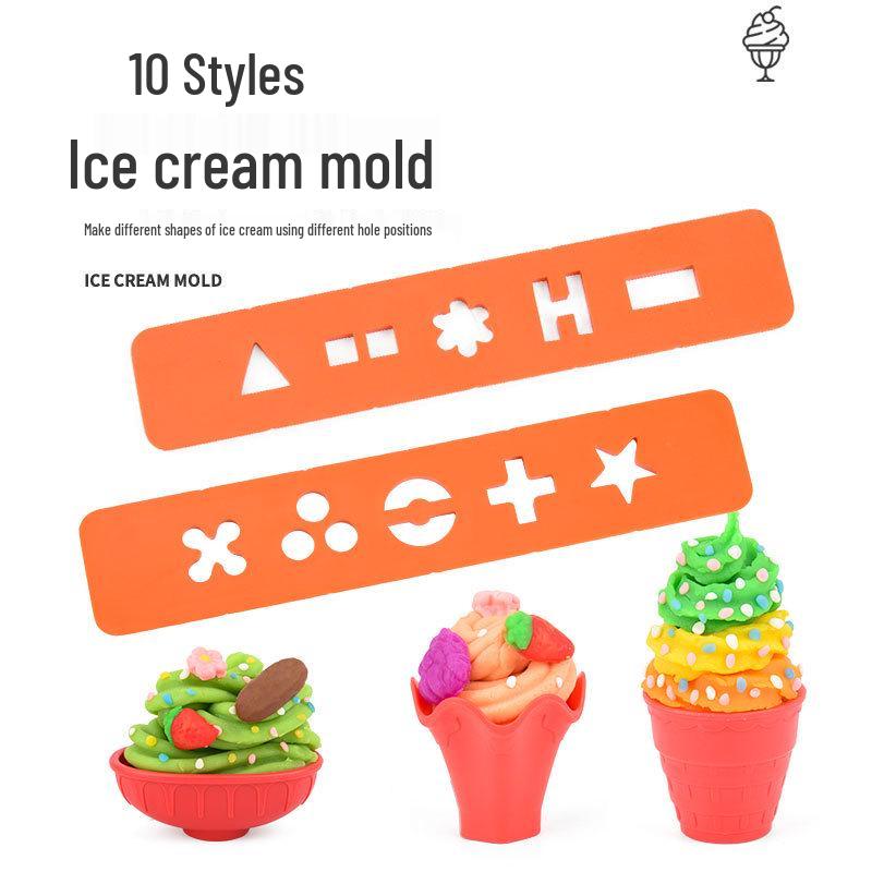DIY Cartoon Deer Ice Cream Maker Clay Play Set