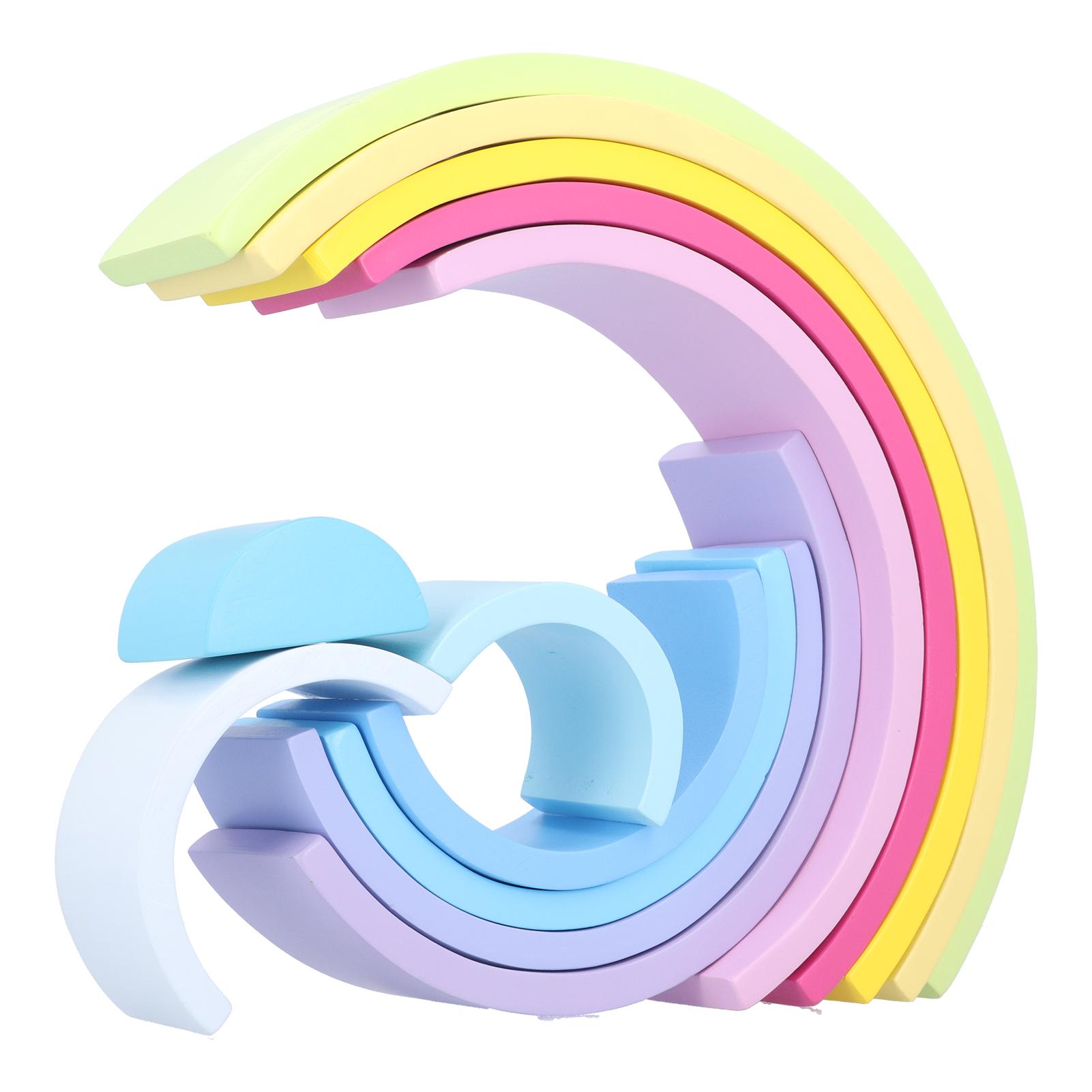 

Полукруглый пазл-стакер, деревянные строительные блоки, интерактивная игрушка для детей в детском саду(много