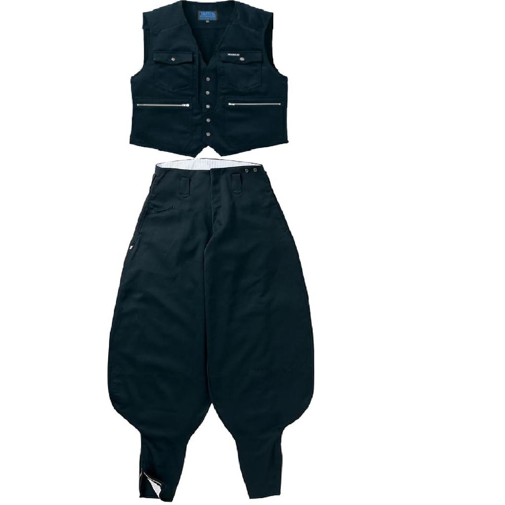 Toraichi 3920 Series Vest and Workwear Set Size 3L X 95cm Black Extra-Long (3920s611418) - Workwear, Nikkapokka, W,