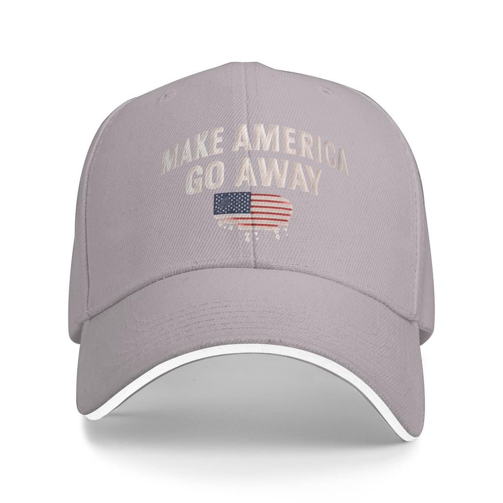 Baseball Cap Make America Go Away Merch Unisex Baseball Caps Hat Classic Daily All Seasons Travel Adjustable Fit Snapback Cap