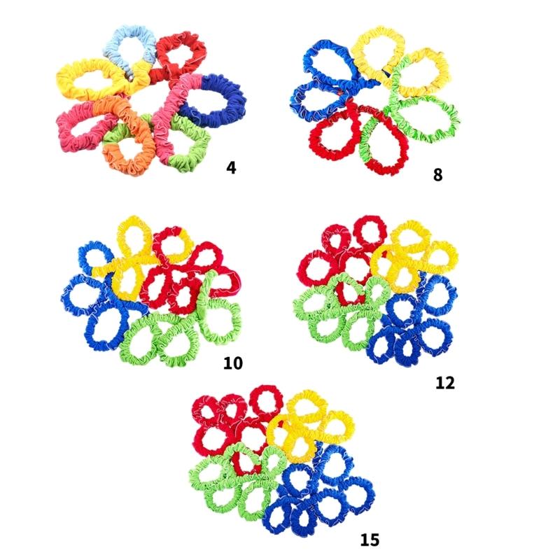 Cooperative Stretchy Bands Portable Teamwork Exercise Bands Tear Resistant Fleece Exercise Bands for Party Game