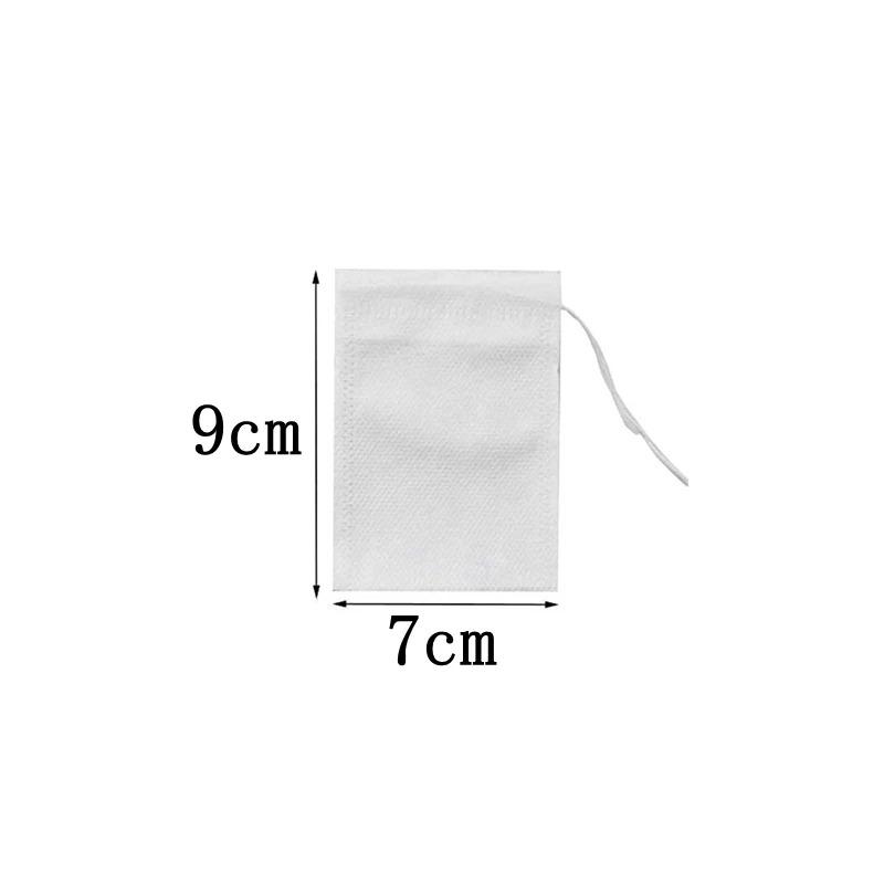 100pcs Tea Bags Non-woven Fabric Tea Filter Bags for Spice Tea Infuser with Heal Seal Disposable Seal Spice Filters Teabags