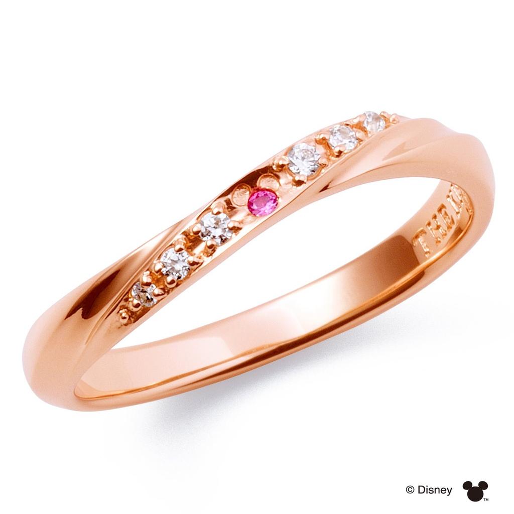 THE KISS Taille 5 Bague Cachée pour Parfait pour Emballage Cadeau et Boîte Incluse DI-SR1821PSP [Collection Disney] Mickey/Argent Femmes, Noël,