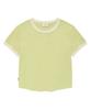 COVERNAT WOMAN Baby Ringer T-Shirt Lime