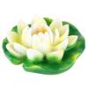 Artificial Water Floating Lotus Ornament Art Craft for Fish Pond Tanks Fountain Decoration