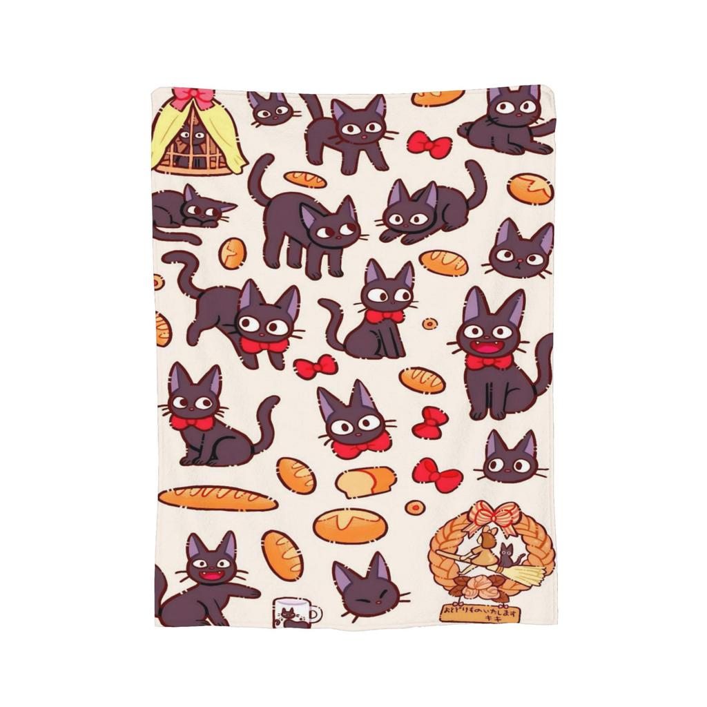 Susuwatari Soot Sprites M-Mononoked Blanket Flannel Autumn/Winter Aways Princessed Super Soft Throw Blanket for Bed Couch Quilt
