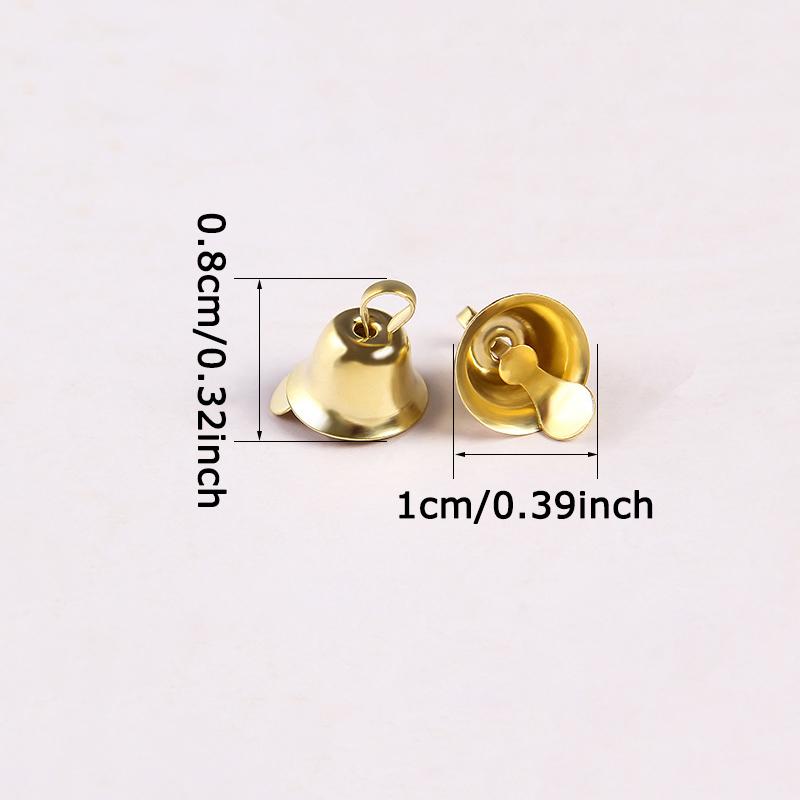 WTEMPO Retro Mini Bells Metal Bells Suitable for Hanging Ideal for Christmas Decorations Like Christmas Tree Wreaths DIY Festive Ornaments