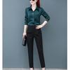 Women's High-Waisted Black Skinny Harem Pants - Slimming, Versatile, Casual & Professional Long Pants.