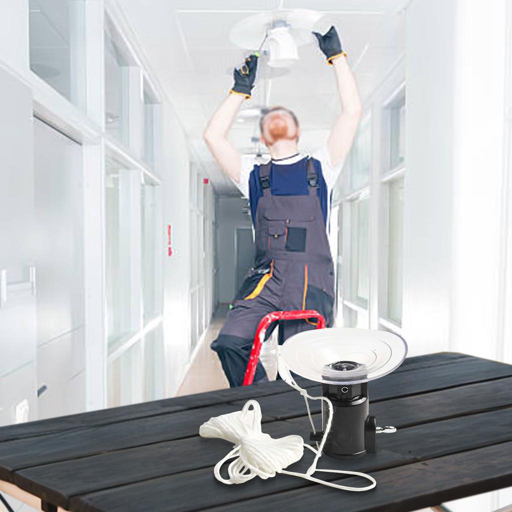 Flat Light Bulb Changer for High Ceilings and Track Lights Suction Cup Tool for Secure and Safe LED Bulb Replacement