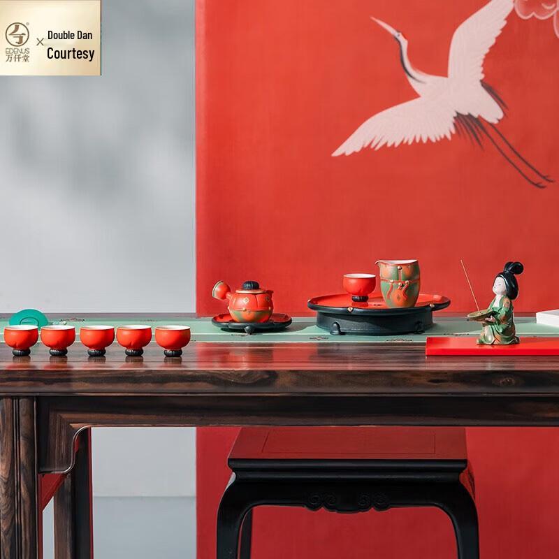 Edenus Tang Palace Glaze Ceramic Kung Fu Tea Set