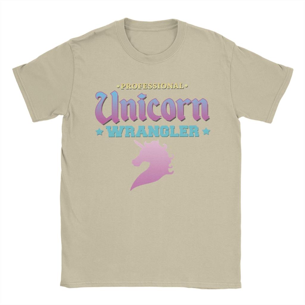 Professional Unicorn Wrangler T Shirt Summer  Cotton T Shirts For Mens Printed Tee Shirt ShortSleeve Y2K Basic Top Tees