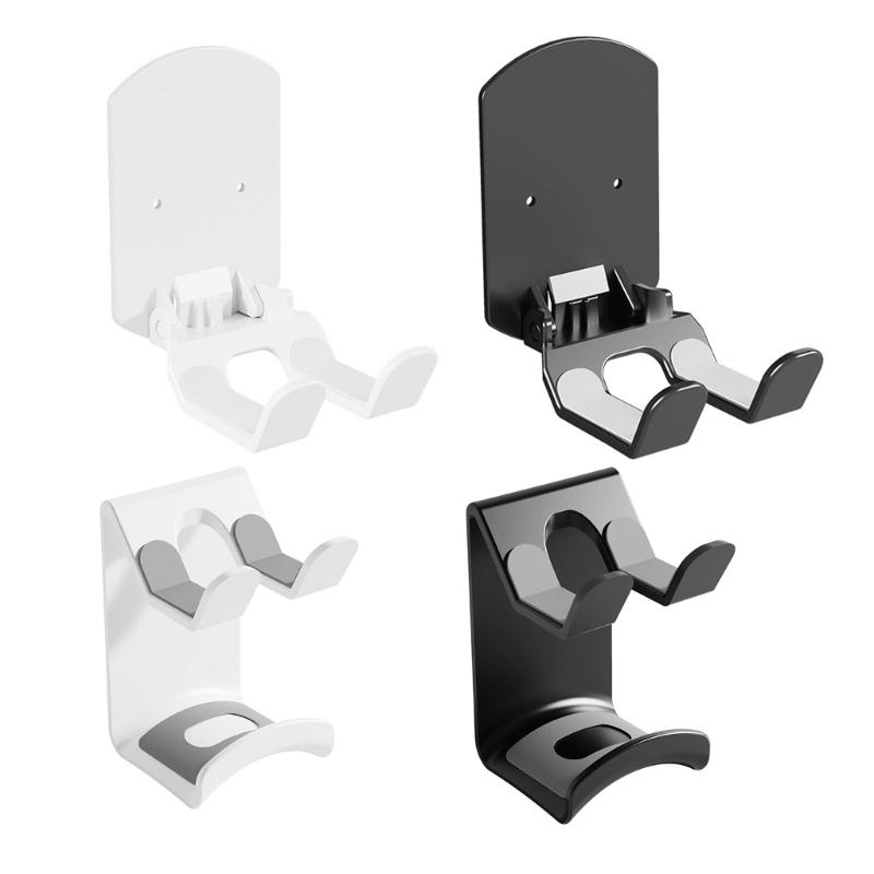 No Drill Headphone Hanger for Wall Mount Storage, Adhesive ABS Holder for Over Ear Headphones in Dorm and Office Areas
