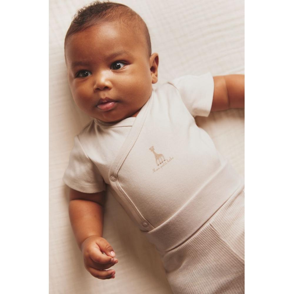 

Комплект из 2 предметов из хлопкового трикотажа HM бежевого цвета Sophie La Giraffe