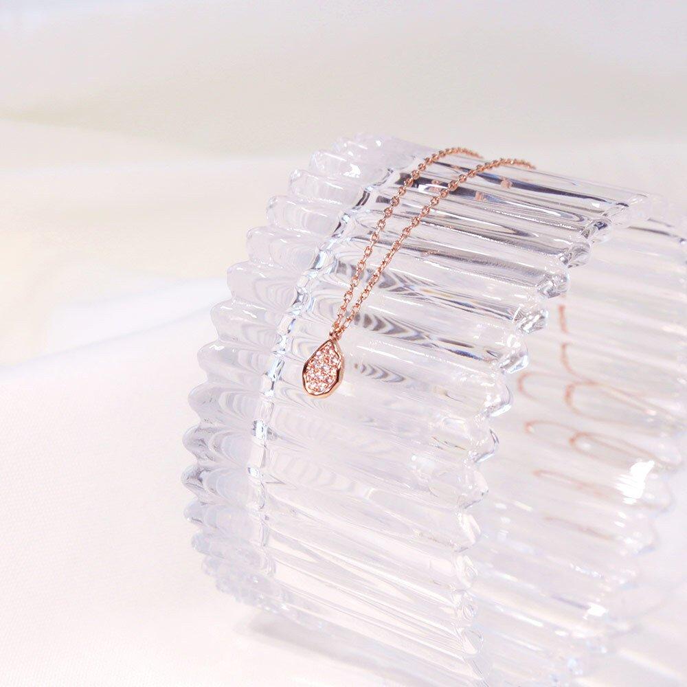 Dieuamour 14Kgp Hebe Necklace Rose Gold