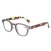 Turezing Reading Glasses Spring Hinge Retro Printing Decorative Eyewear for Men Women Presbyopia 0-600