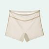 Plus Size Women's Summer Ice Silk Non Mark Quick Drying Breathable Cotton Crotch High Waist Flat Angle Briefs