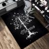Custom Name Flame Courage Living Room Non-Slip Area Rug Soft Carpet for Bedroom Kids Playroom Sofa Office Home Decor Doormat