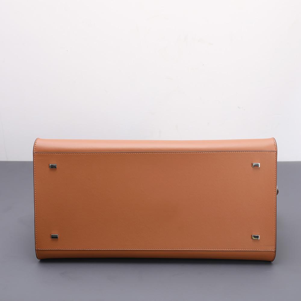 Niszowy Design Skórzana Minimalistyczna Styl Old Money Przenośna Torba na Ramię Listonoszka Damska Skóra Bydlęca Dojazdy Duża Torba Torba Tote