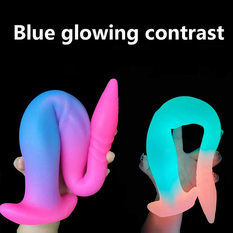 Silicone Ultra-Long Colored Butt Plug for Male Self-Stimulation and Prostate Massage