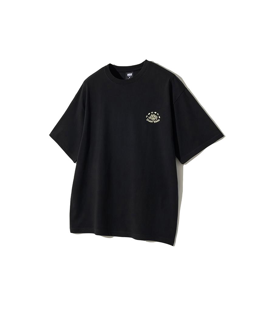 GAKKAI UNIONS Sunset Western Button Short Sleeve T-Shirt Black