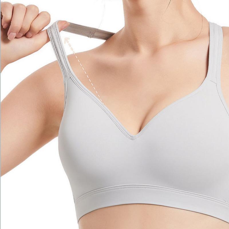 Sports Back Beauty Underwear Seamless Breathable Women's Bra Small Chest Non-empty Cup No Wire Bra
