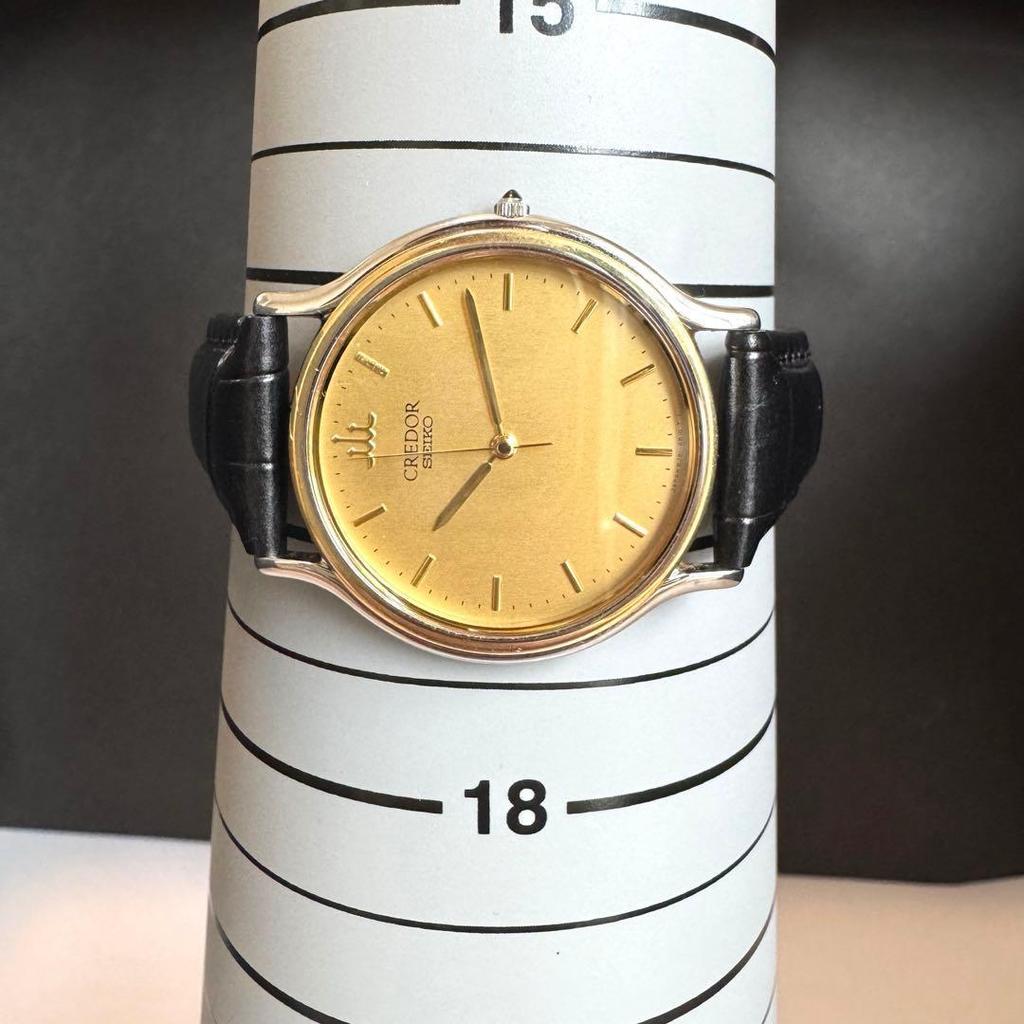 Used [New battery] SEIKO Credor 18KT gold dress watch men's watch
