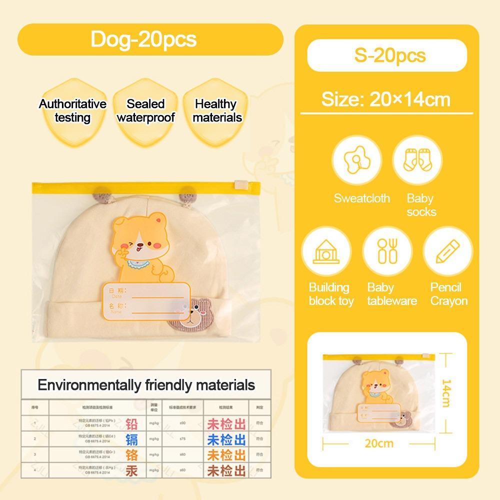 

Durable Space Saving Storage Bag Transparent Thickened Zipper Bag Large Capacity Giraffe Packaging Bag Travel