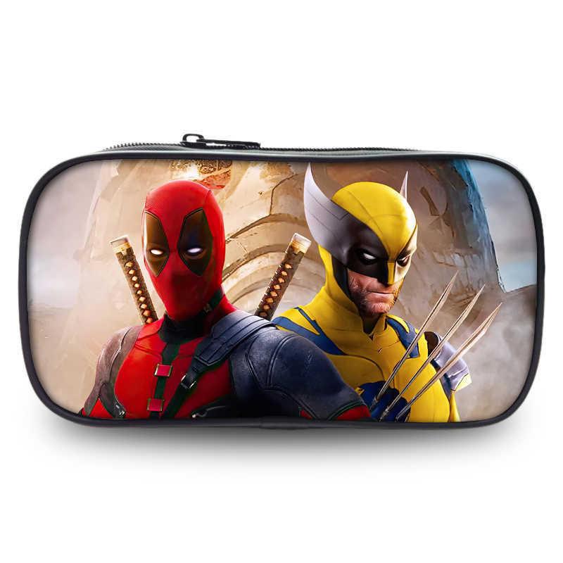 Deadpool And Wolverine Large Capacity Oxford Fabric Pencil Case For Students