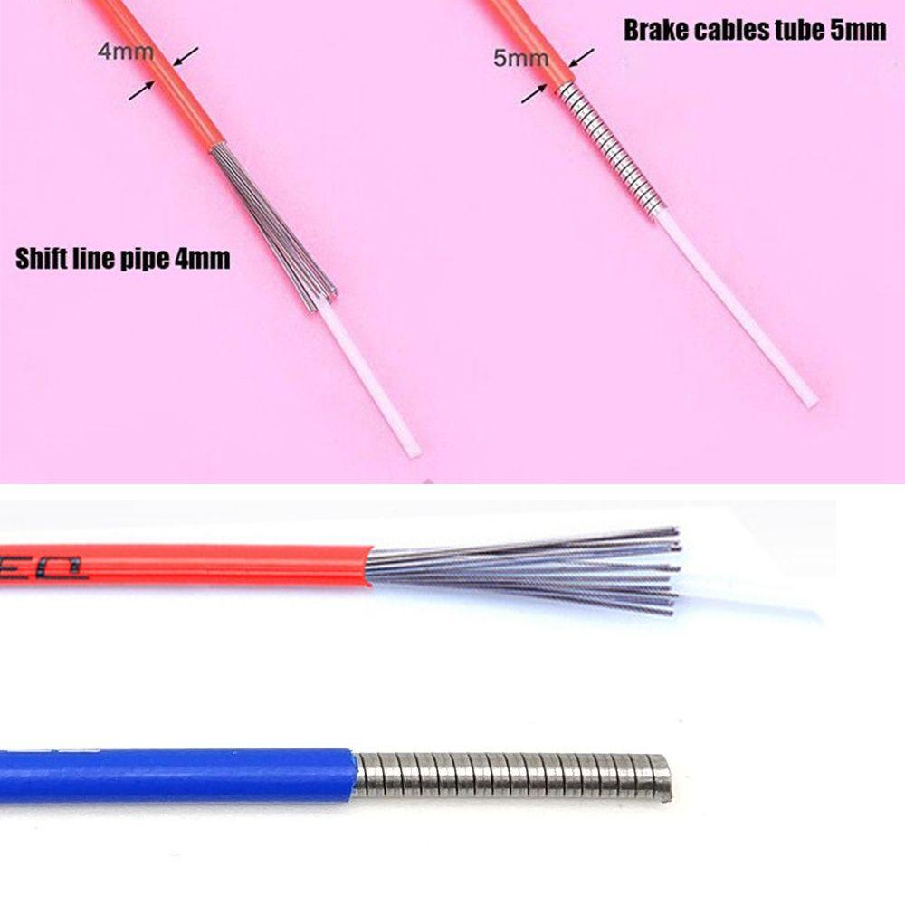 4mm/5mm MTB Road Line Pipe Shift Cable Wire Derailleur Cable Bike Shifters Bicycle Brake Cables