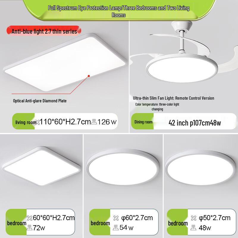 Потолочный вентилятор-светильник NuFeng Puri Full Spectrum Slim LED