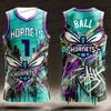 LANSE Basketball Jersey Sports Fitness Vest 3D Customized Men's Vest Casual, Comfortable and Loose