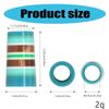 10Pcs Professional Golfing Iron Ferrules for 0.35Inch Tapered Parallel Shafts Colorful Striped Golfing Tapered Ferrules 69HD