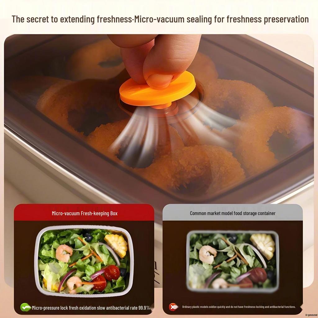 Customizable Stainless Steel Fresh-Keeping Food Grade Lunch Box with Lid
