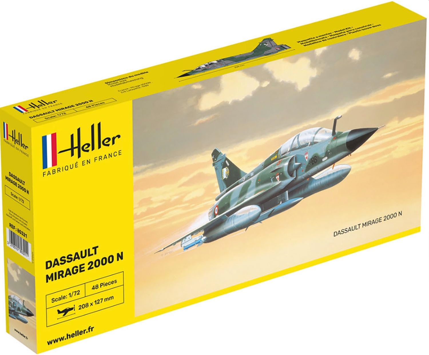 

Platz Heller French Mirage 2000N Plastic Model HE80321 1/72