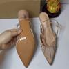 Fashion Fashion Rhinestones Satin Mary Janes Women Pumps Summer Slingbacks Office Lady Stiletto High Heels Elegant Party Dress Shoes