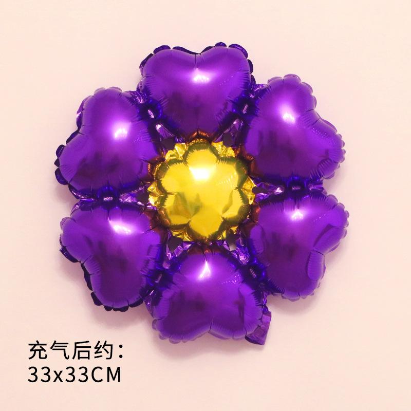 Flower Foil Balloon Daisy Rose Flower Various Flowers Balloons Wedding Birthday Party Valentine's Day Decoration Supplies