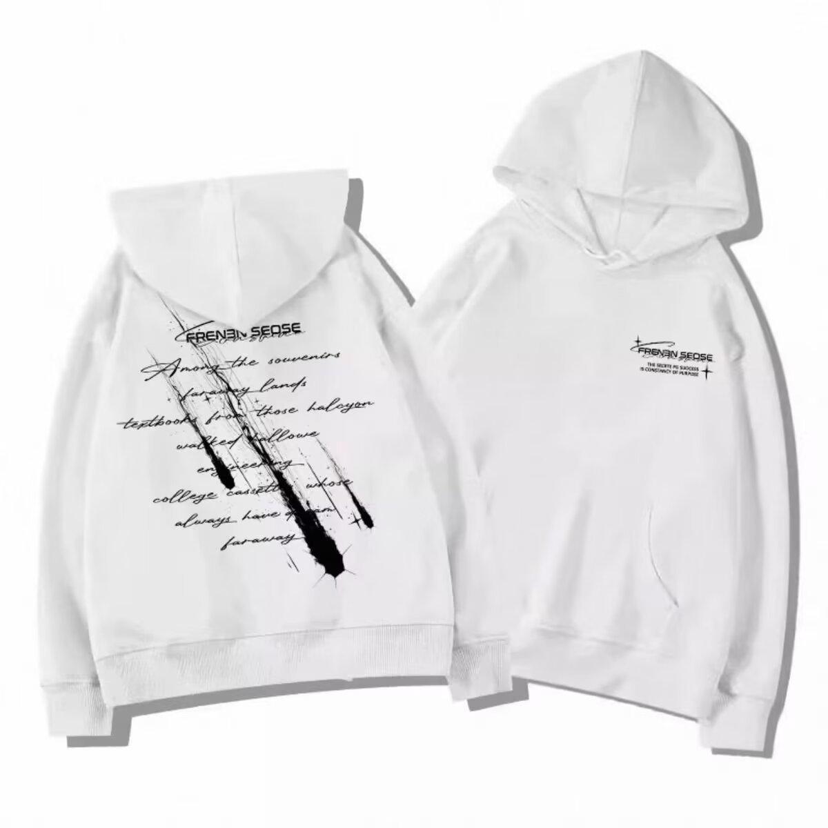 Модный unisex худи с бархатной подкладкой для осени/зимы L