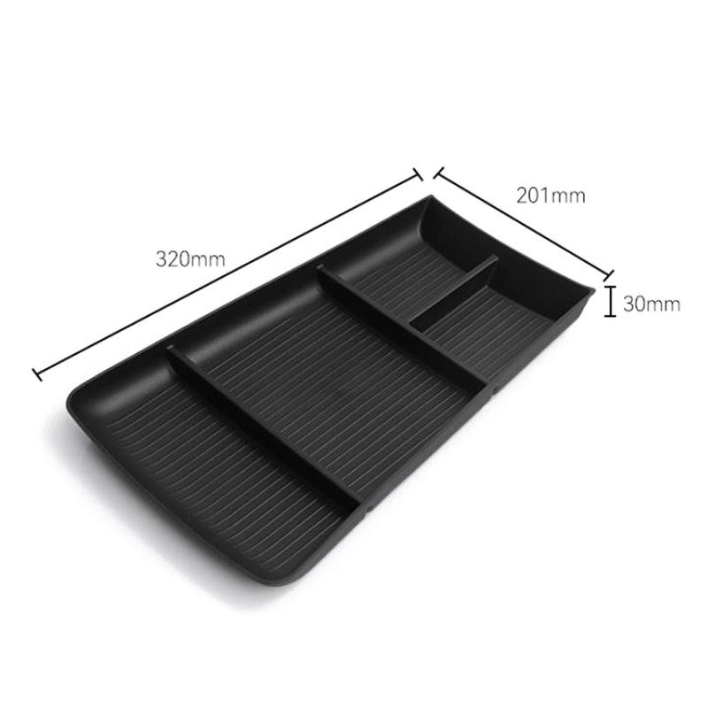 Car Center Console Armrest Storage Box Car Central Lower Layer Tray TPE Organizer Accessories Tidying For MGS5 EV For ES34 25-27