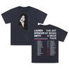 GF Lauren Spencer Smith The Art Of Being A Mess Tour TShirt Crewneck Short Sleeve Cotton Tee for Men Women Streetwear Tops