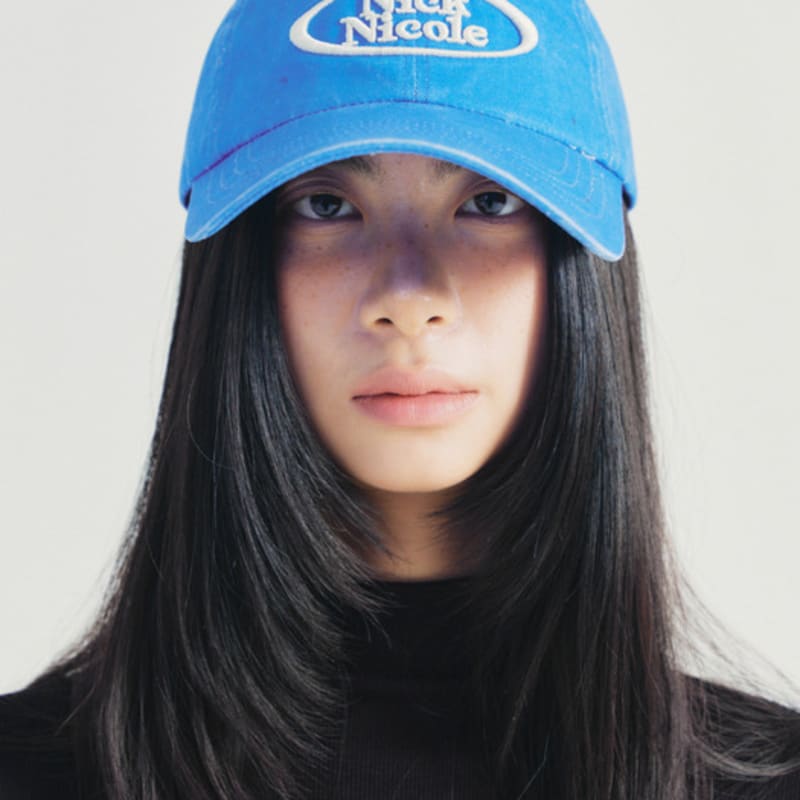 NICK&NICOLE NICOLE SEOUL CIRCLE BALL cap_VINTAGE BLUE