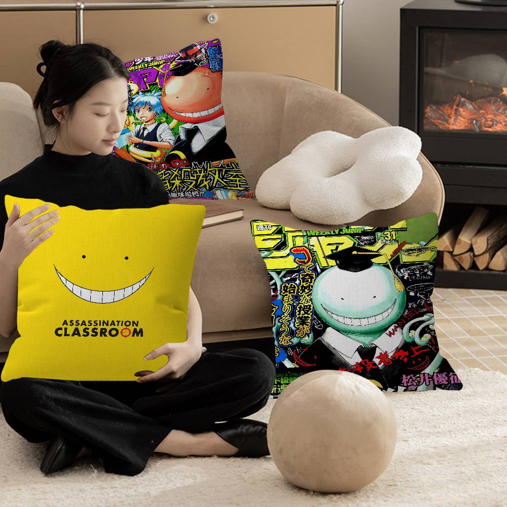 Anime Assassination Classroom Cushion Cover Car Throw Pillow Case For Sofa Car Christmas Gift xcm xcm
