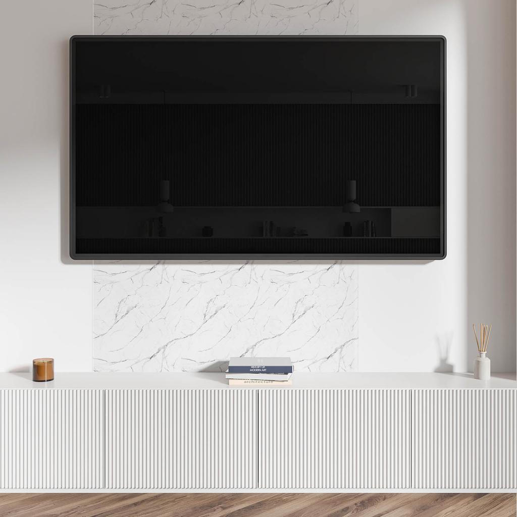 Set of Self-Adhesive PVC Tiles Marble Pattern with Veins 9x30x30 cm