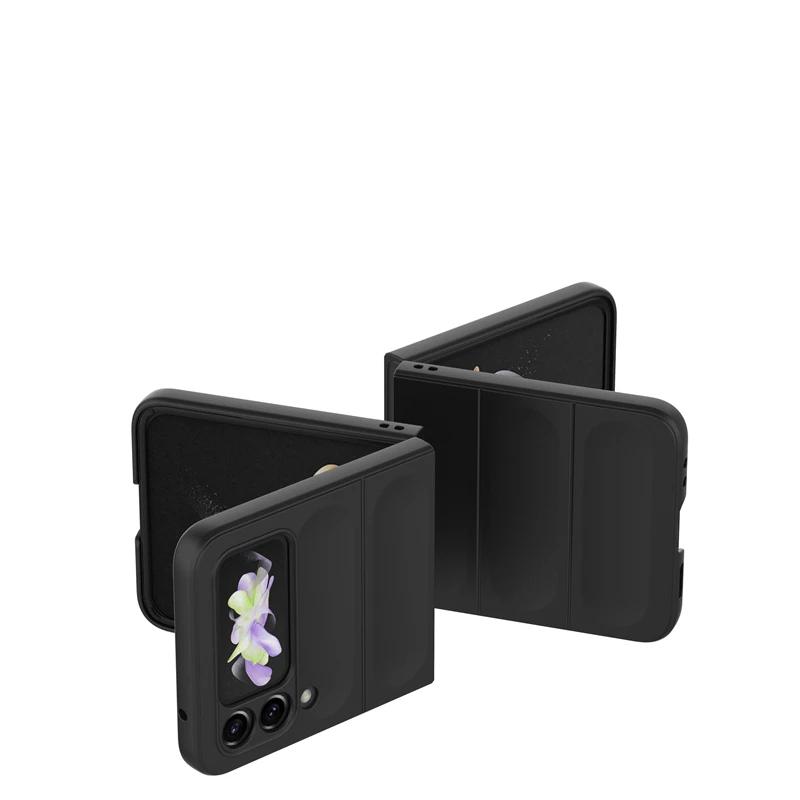 Für Samsung Galaxy Z Flip4 3 5 5g Rückseite Handyhülle Weiches Flüssigsilikon Sturzsicher Stoßfest Schützen Funda Coque Hüllen